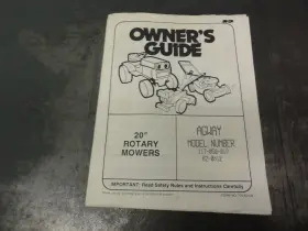 117-050-019 AGWAY Rotary Mowers Owners Manual