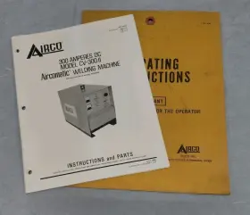 CV-300 AIRCO WELDING PRODUCTS Instruction Operators Manual