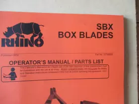 00788998 ALAMO RHINO Sbx Box Blade Operators Manual #2