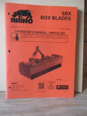 00788998 ALAMO RHINO Sbx Box Blade Operators Manual