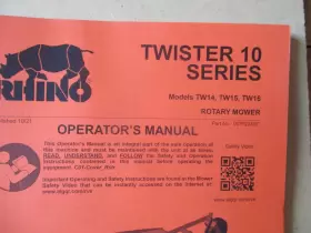 TW16 ALAMO RHINO Twister Operators Manual #2