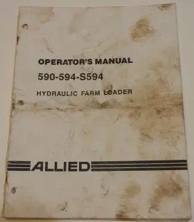590-594-S594 ALLIED Hydraulic Farm Loaders Operators Manual