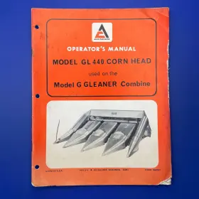 562353 ALLIS-CHALMERS Gl Corn Head Gleaner Operators Manual