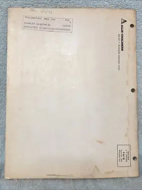 570786 ALLIS-CHALMERS Field Cultivator Operators Manual #2