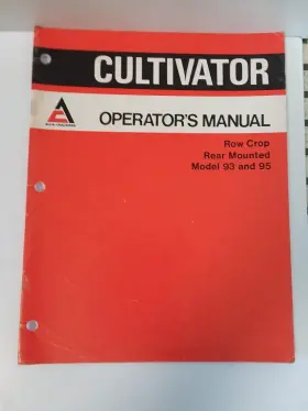 584860 ALLIS-CHALMERS Row Crop Cultivator Operators Manual