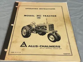 70257975 ALLIS-CHALMERS Wd Tractor Operating