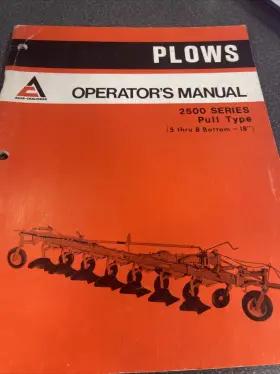 70593571 ALLIS-CHALMERS Bottom Plows Operators Manual