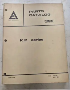 9004789 ALLIS-CHALMERS Combine Catalog