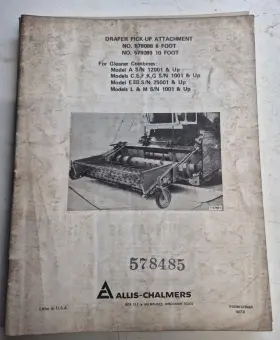 9005173 ALLIS-CHALMERS Gleaner Draper Up