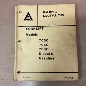 9005619 ALLIS-CHALMERS Fork Lift Manual Catalog Book