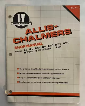 AC-11 ALLIS-CHALMERS Tractor Service Repair Manual Book
