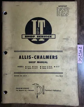 AC-17 ALLIS-CHALMERS Iv Tractor Service Manual