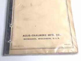 D-31 ALLIS-CHALMERS Dealers Catalog Disc Harrows October #3