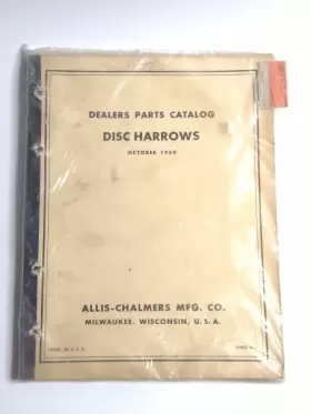 D-31 ALLIS-CHALMERS Dealers Catalog Disc Harrows October