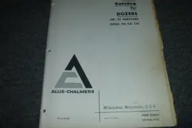 HD-21CS ALLIS-CHALMERS Bulldozer Tractor Catalog Manual Xz