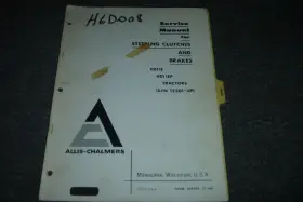 HD11EP ALLIS-CHALMERS Crawler Tractor Steering Service Repair