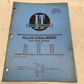 JDM-76 ALLIS-CHALMERS Service Flat Rate Manual
