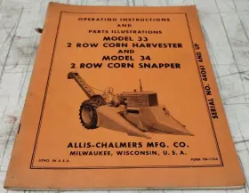 TM-113A ALLIS-CHALMERS Row Corn Harvester Snapper