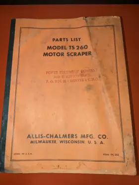 TM-135 ALLIS CHALMERS Motor Scraper Operators Manual