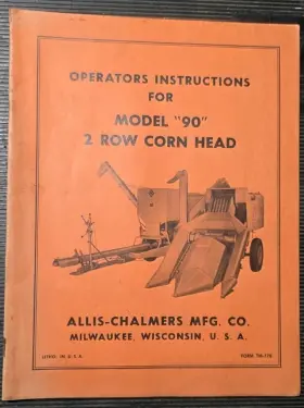 TM-178 ALLIS-CHALMERS Instruction Manual Row Corn Head