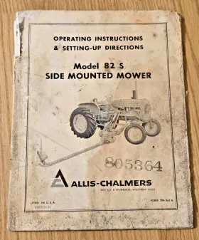 TM-361A ALLIS CHALMERS Mower Manual Rough