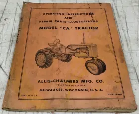 TM-46D ALLIS-CHALMERS Tractor Operation Instruction Manual