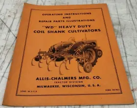 TM-90A ALLIS-CHALMERS Wd Coil Shank Cultivators Manual