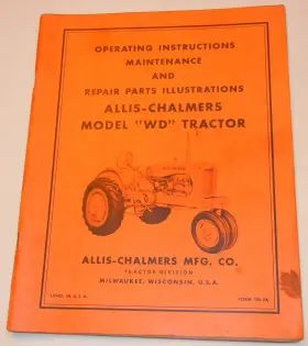 TM-9A ALLIS-CHALMERS Wd Tractor Service Repair Illustrations