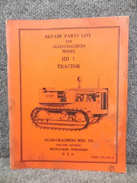 TPL-129D ALLIS-CHALMERS Crawler Tractor Book Catalog Manual