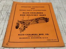 TPL-211 ALLIS-CHALMERS Rake Operator Manual Illustration