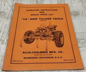 TPL-236A ALLIS-CHALMERS Tillage Tools Operation Manual