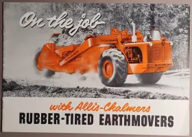 TR-200 ALLIS-CHALMERS Rubber Tired Earth Mover Scraper