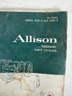 3331-1 ALLISON Torqmatic Catalog Transmission Manual #2