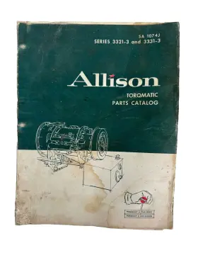 3331-1 ALLISON Torqmatic Catalog Transmission Manual