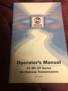 OM1334EN ALLISON Transmission Ht Operators Manual