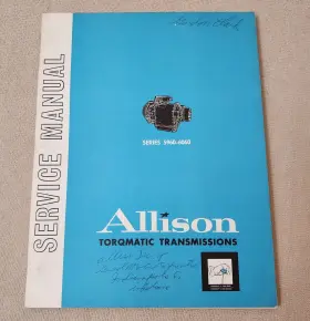 SA-1110A ALLISON Torqmatic Transmission Service Manual Repair