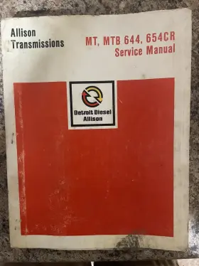 SA-1546E ALLISON Detroit Diesel Transmission Mtb Service