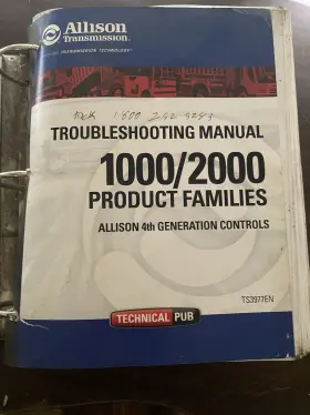 TS3192EN ALLISON Transmission Troubleshooting Manual