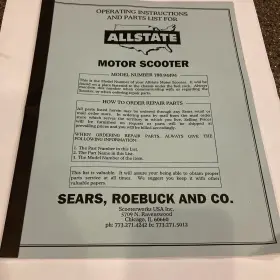 788.94494 ALLSTATE Operating Motor Scooter