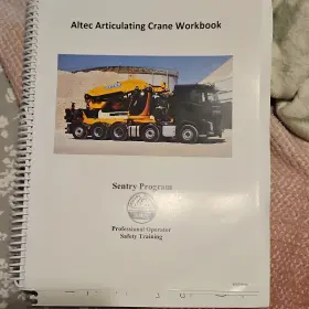 97077E960 ALTEC Crane Workbook Sentry Program Operator Safety