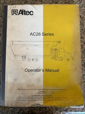 ALTEC-AC26 ALTEC Operators Manual