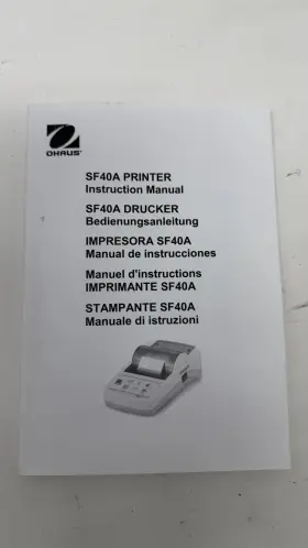 SF40A AM Ohaus Impact Printer Manual