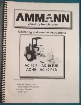 AC40P4B AMMANN Roller Compactor Operation Manual