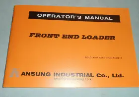 M03L01 ANSUNG Front End Loader Operators Manual