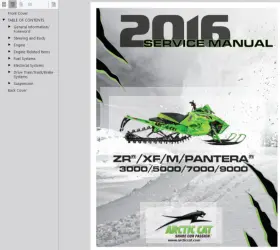M7000 ARCTIC CAT Service Manual Operator Pdf Usb #2