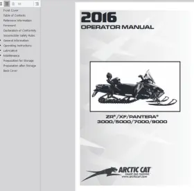 M7000 ARCTIC CAT Service Manual Operator Pdf Usb #3