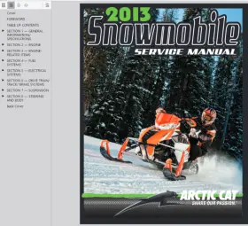 M800 ARCTIC CAT Hcr Service Manual Operators Pdf Usb #2
