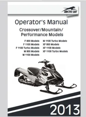M800 ARCTIC CAT Hcr Service Manual Operators Pdf Usb #3