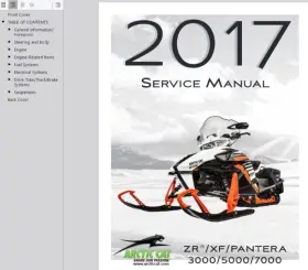 ZR7000 ARCTIC CAT Zr Xf Pantera Service Manual Operators Pdf #2