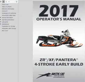 ZR7000 ARCTIC CAT Zr Xf Pantera Service Manual Operators Pdf #3